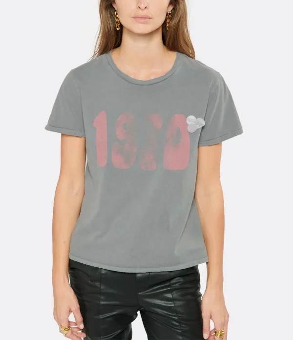 NEWTONE Tee-shirt Starlight 1970 Coton Gris remise en ligne 4