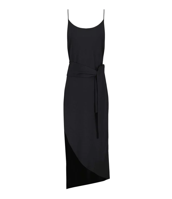 Vanessa Bruno Robe Midi Thalyssa Noir pas cher marque 1
